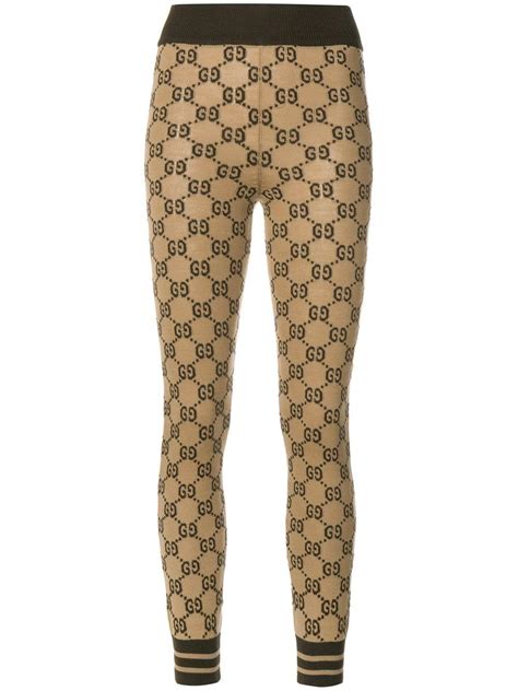 gucci brown gg pants replica|gucci tights gg.